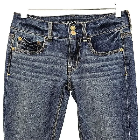 American Eagle Womens Artist Jeans Size 2 Short Flared Stretch (Measures 28x29) - Picture 2 of 10